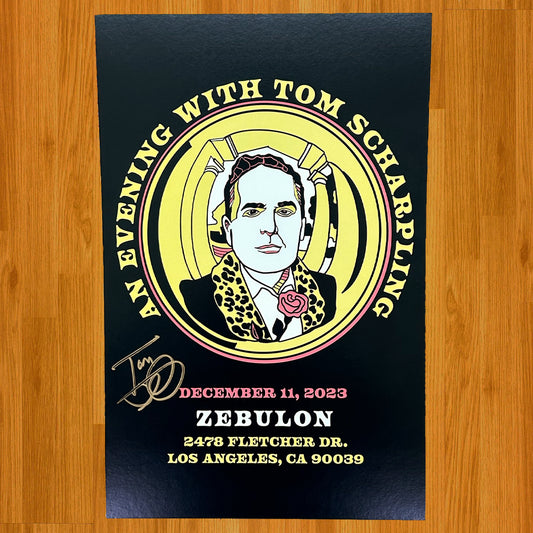 An Evening with Tom Scharpling 2023 Poster *SIGNED*