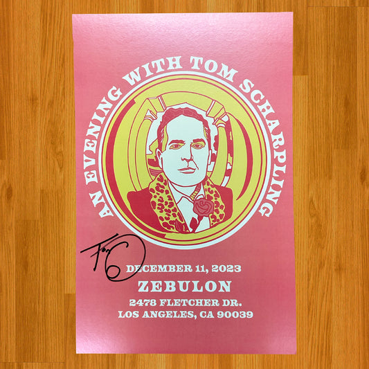 An Evening with Tom Scharpling 2023 Poster *SIGNED*